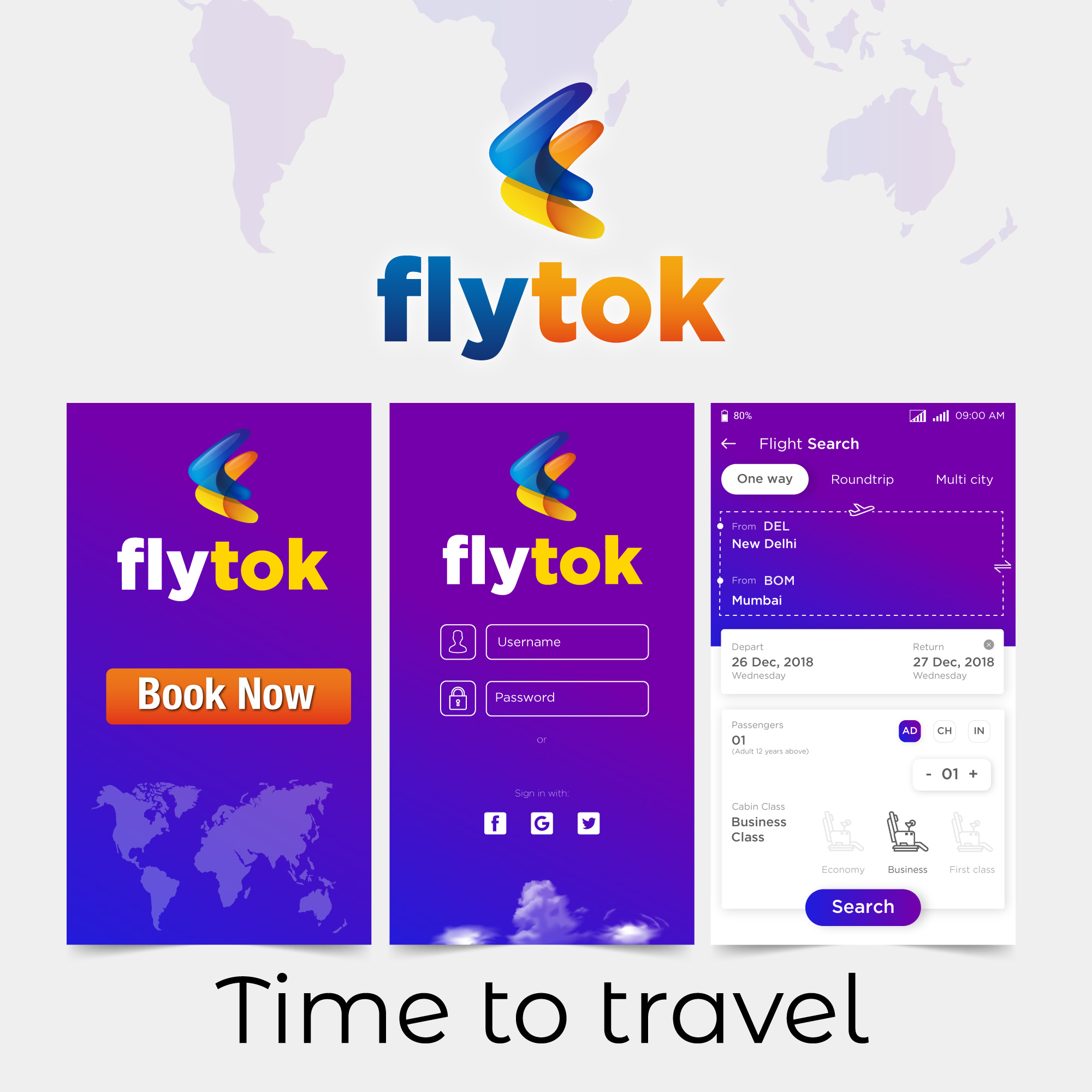 FlyTok App Design
